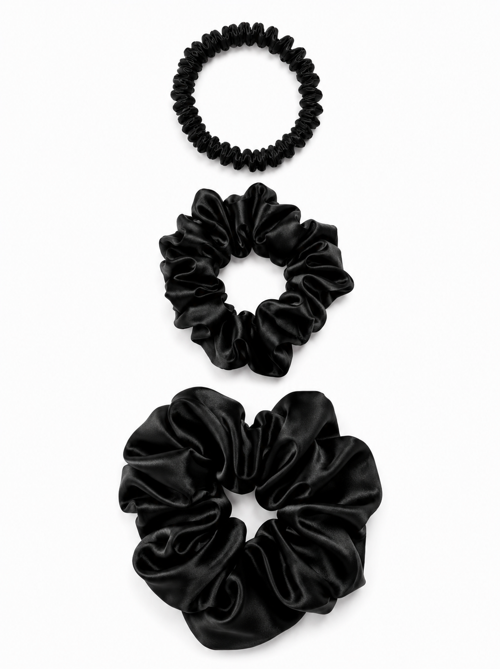 Black Silk Scrunchie