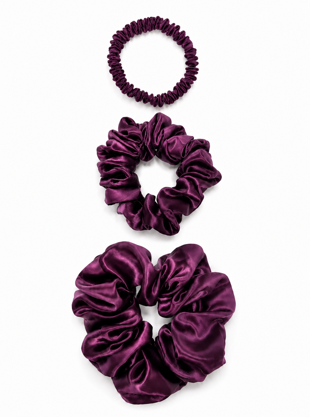 Bordeaux Silk Scrunchie