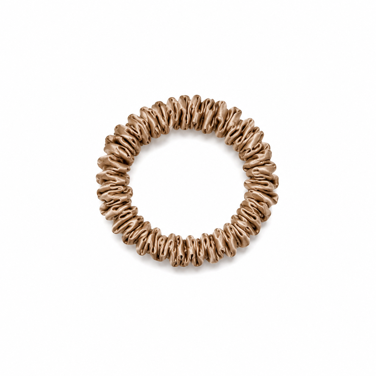 Caramel Silk Scrunchie