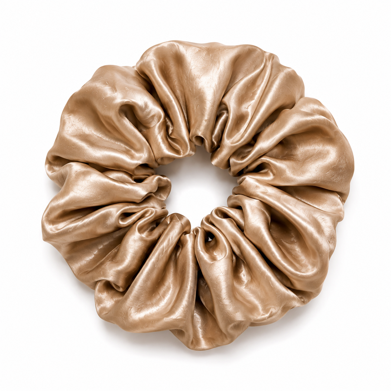 Caramel Silk Scrunchie