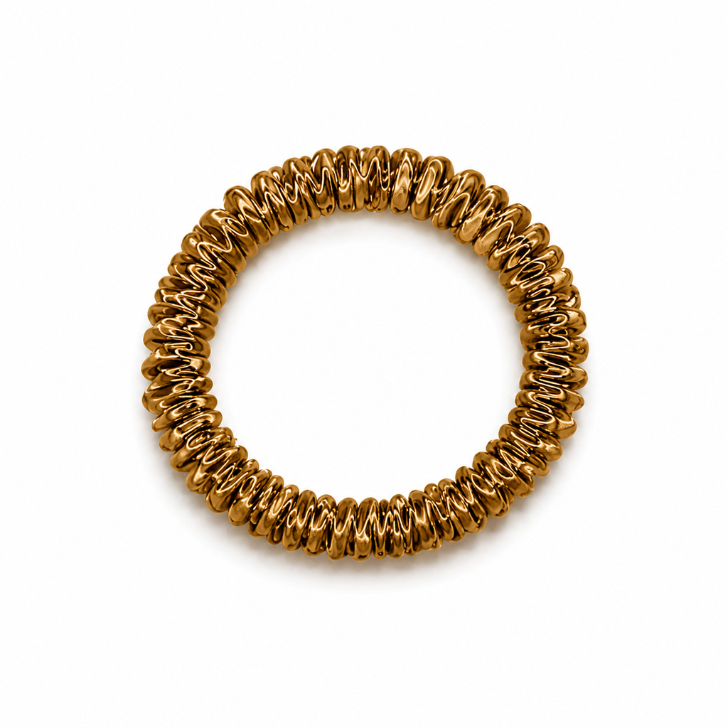 Gold Silk Scrunchie