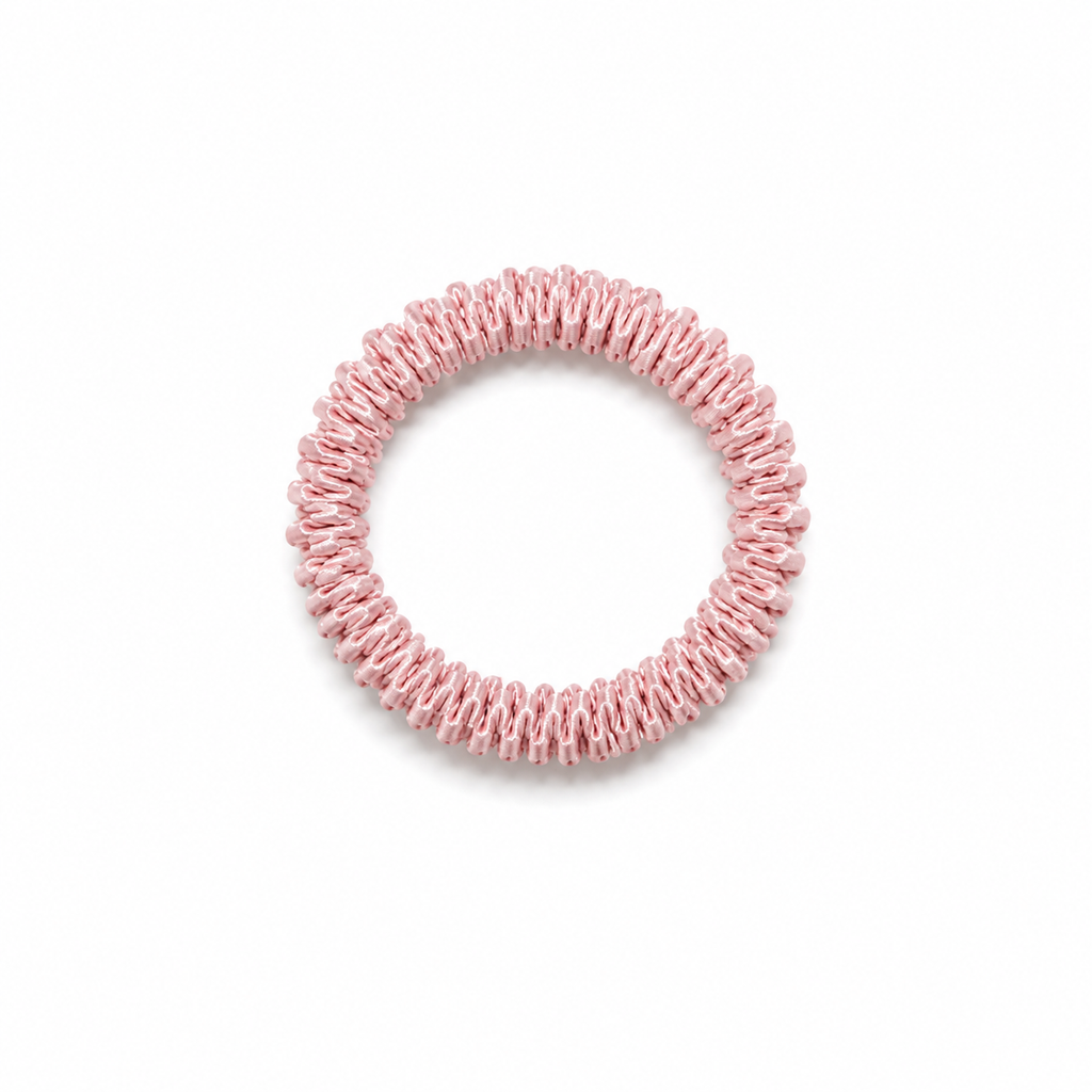 Shell Pink Silk Scrunchie
